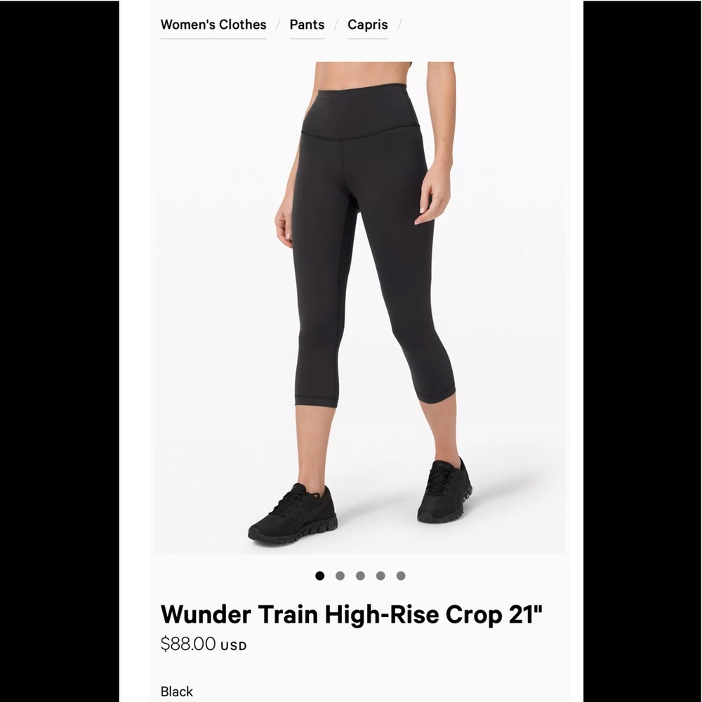 Wonder train cropped leggings